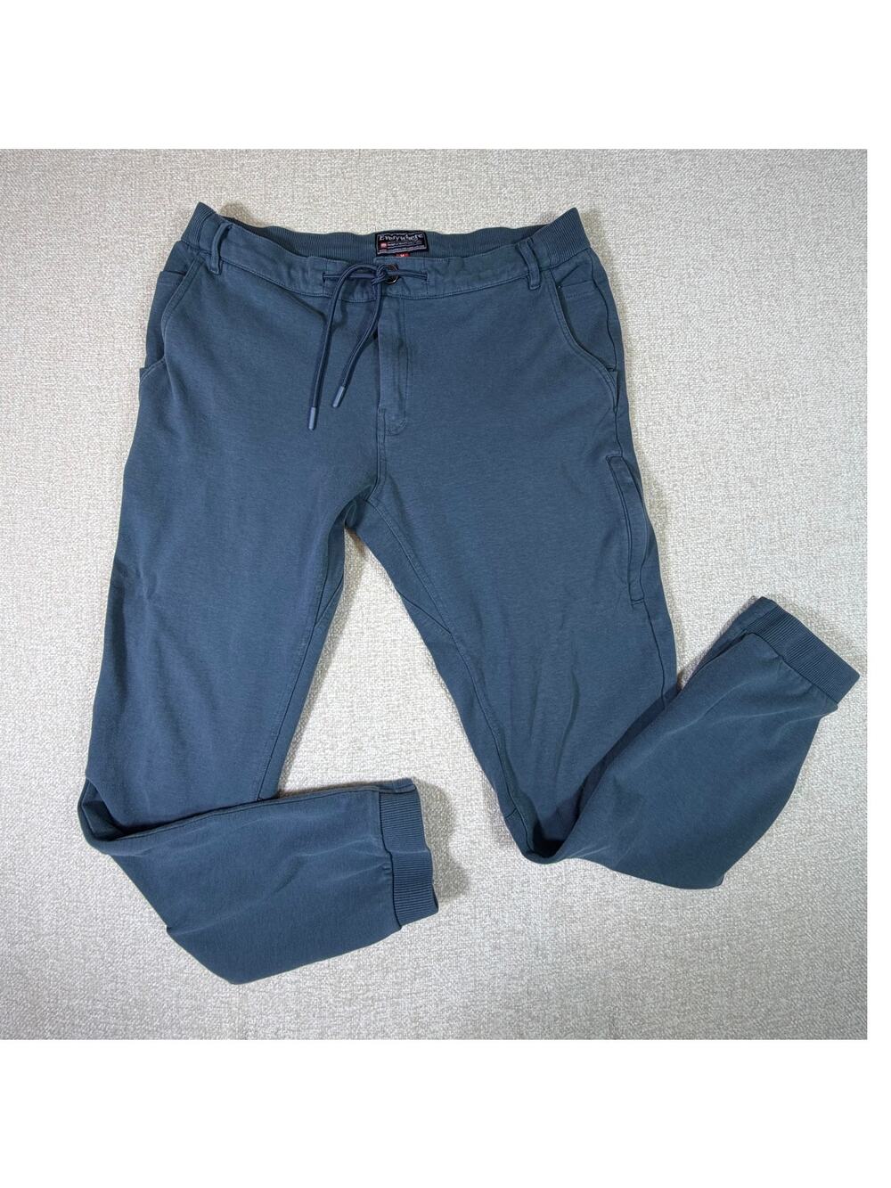 686 Everywhere Collection Men M Blue Performance Double Knit Slim Fit Joggers